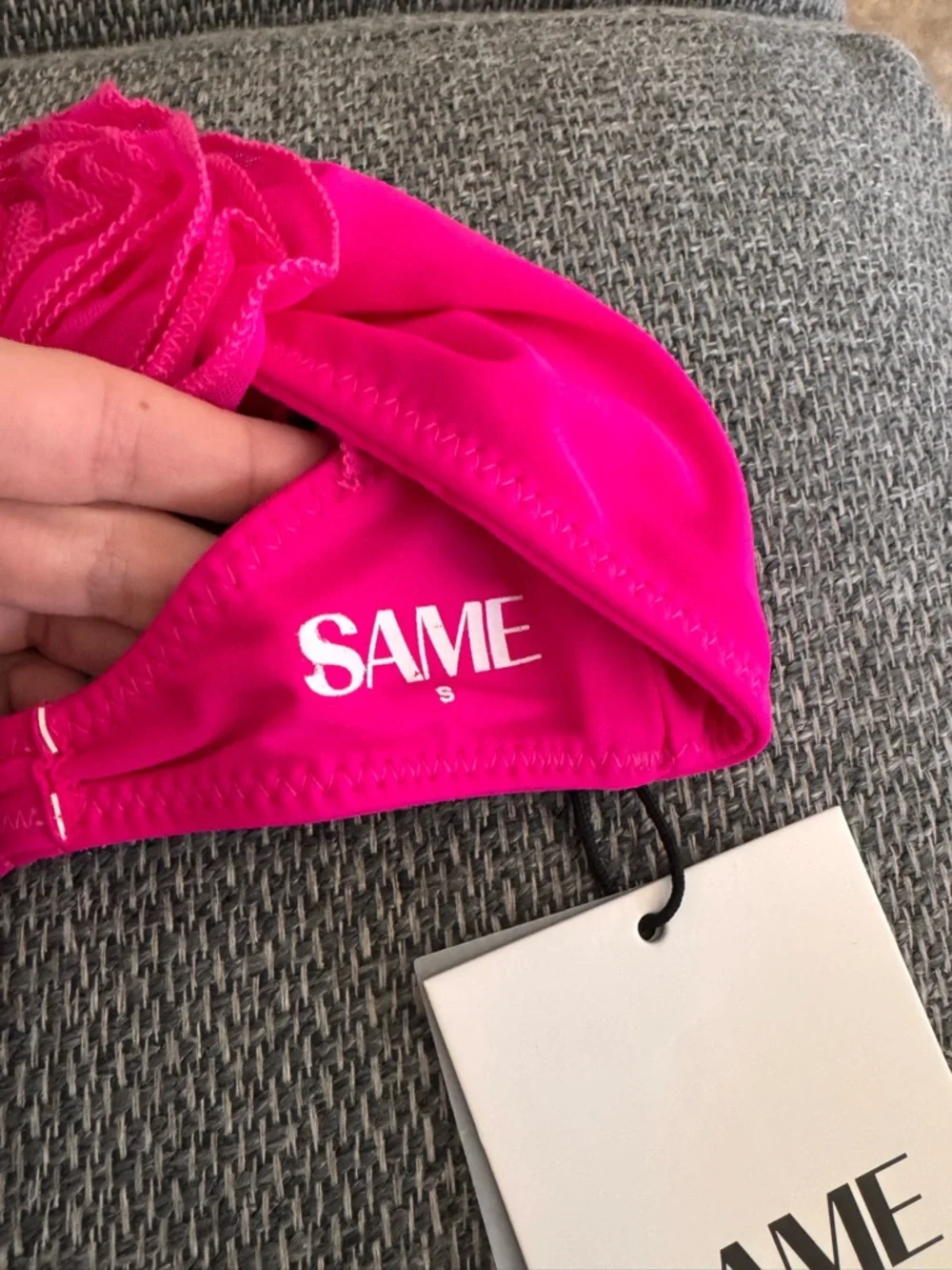 SAME Hot Pink Floral Stretch Headband